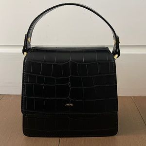 JW PEI handbag - black croc